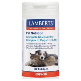 Lamberts Pet Nutrition Chewable Glucosamine Complex Cats & Dogs Συμπληρωματική Ζωοτροφή για Σκύλους και Γάτες 90tabs