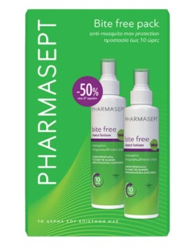 Pharmasept Bite Free, Άοσμη Εντομοαπωθητική Λοσιόν σε Spray Κατάλληλη για Παιδιά -100ml, 2τεμ