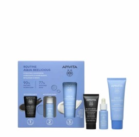 Apivita Aqua Beelicious Promo Pack με Comfort Hydrating Cream Κρέμα Ενυδάτωσης Πλούσιας Υφής, 40ml & Δώρο Black Detox Cleansing Jelly Μαύρο Gel Καθαρισμού για Πρόσωπο & Μάτια, 15ml & Aqua Beelicious Booster Αναζωογόνησης & Ενυδάτωσης, 10ml, 1σετ