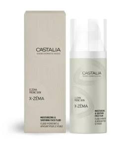 Castalia X-Zéma Moisturizing & Sοοthing Face Fluid Λεπτόρρευστη Ενυδατική & Καταπραϋντική Κρέμα Προσώπου Για Επιδερμίδα Με Τάση Εκζέματος 50ml