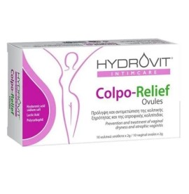 Hydrovit Intimcare Colpo-Cure Ovules Κολπικά Yπόθετα για την Αποκατάσταση της Κολπικής Χλωρίδας, 10τεμ