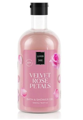 Lavish Care Velvet Rose Petals Bath & Shower Gel 500ml