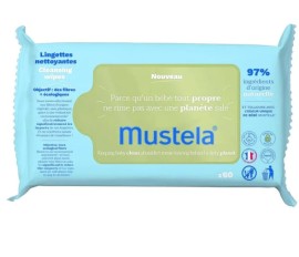 Mustela Eco-Responsible Natural Fiber Cleansing Wipes Απαλά Οικολογικά Μαντηλάκια Καθαρισμού, 60τεμ