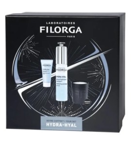 Filorga XMAS Hydra-Hyal Promo με Serum Hydra-Hyal Ορός Ενυδάτωσης, 30ml & Δώρο Hydrating Plumping Cream Ενυδατική Κρέμα Προσώπου, 15ml & Αρωματικό Κερί, 1σετ
