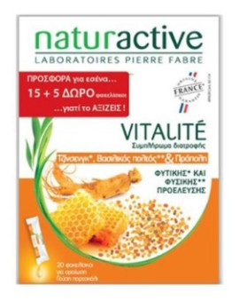 Naturactive Promo Vitalite Συμπλήρωμα Διατροφής Για Τόνωση Ενέργεια & Ευεξία 15+5 φακελίσκοι