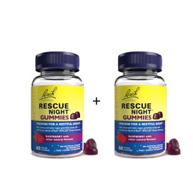 Power Health Promo (1+1 Δώρο) Bach Rescue Night Gummies με Γεύση Raspberry, 2x60veg.gummies