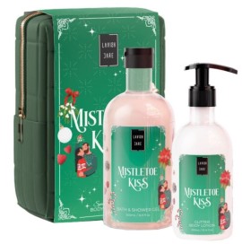 Lavish Care XMAS Promo Mistletoe Kiss Aφρόλουτρο, 500ml, Glitter Γαλάκτωμα Σώματος, 300ml & Δώρο Νεσεσέρ, 1τεμ, 1σετ