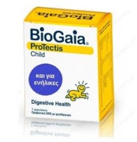 BioGaia ProTectis Child Προβιοτικό διάλυμα ενυδάτωσης με ψευδάργυρο 7φακελίσκοι