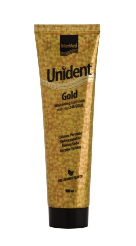Intermed Unident Gold Λευκαντική Οδοντόκρεμα 100ml
