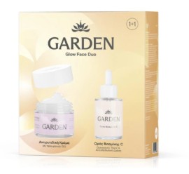 Garden Glow Face Duo Set No6 Αντιρυτιδική Κρέμα με Υαλουρονικό Οξύ 50ml + Ορός Βιταμίνης C 30ml
