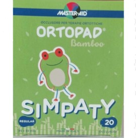 Ortopad Bamboo Regular Simpaty, Παιδικά Οφθαλμικά Αυτοκόλλητα 85X59mm (4+ ετών) 20τμχ