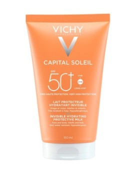 Vichy Capital Soleil Αόρατο Ενυδατικό Αντηλιακό Γαλάκτωμα για Πρόσωπο & Σώμα SPF50+, 150ml