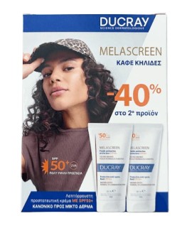 Ducray Promo Duo Melascreen SPF50+ Λεπτόρρευστη Αντηλιακή Κρέμα Κατά των Κηλίδων, 2x50ml