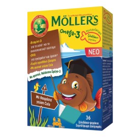 Mollers Omega-3, Συμπλήρωμα Διατροφής Για Παιδιά Με Γεύση Cola 36 Ζελεδάκια