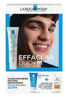 La Roche Posay Promo Effaclar Duo+M, 40ml & Effaclar Gel, 50ml & Anthelios UVMune 400 Oil Control Fluid Spf50+, 3ml