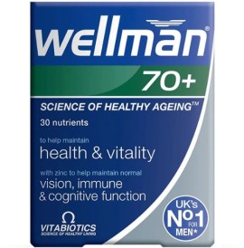 Vitabiotics Wellman 70+, 30 ταμπλέτες