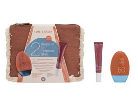 Medisei Time Eraser PROMO PACK 2 Steps Kit For Timeless Skin, Αντηλιακό Γαλάκτωμα Προσώπου Με Χρώμα SPF50 50ml & Recovery Concentrate Ορός 30ml.