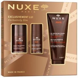Nuxe Men Xmas Set Exclusively Him με Multi-Use Shower Gel Ανδρικό Αφρόλουτρο, 200ml, Gel Ενυδάτωσης Προσώπου, 50ml, Ανδρικό Αποσμητικό 24ωρης Προστασίας, 50ml, 1σετ