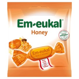 Em Eukal Καραμέλες με Μέλι για τον Πονόλαιμο & τον Βήχα Χωρίς Ζάχαρη, 50g