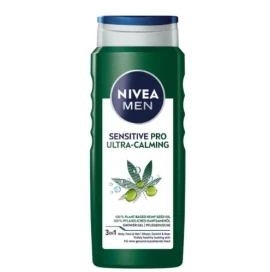 Nivea Men Sensitive Pro Ultra-Calming 3in1 Shower Gel για Σώμα, Πρόσωπο & Μαλλιά, 500ml