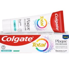 Colgate® Total Plaque Pro Release Fresh Mint Οδοντόκρεμα κατά της Πλάκας με Γεύση Μέντα, 75ml