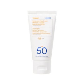 Korres Yoghurt Sunscreen Emulsion Face & Eyes Cream SPF50 Αντηλιακή Κρέμα Προσώπου & Ματιών 50ml