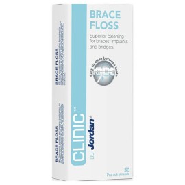 Jordan Clinic Brace Floss Οδοντικό Νήμα 50τμχ