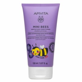 Apivita Mini Bees Gentle Kids Conditioner Blueberry & Honey Μαλακτική Κρέμα Μαλλιών για Παιδιά Μύρτιλο & Μέλι 150ml