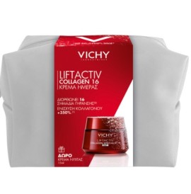 Vichy Promo Liftactiv Collagen Specialist 16 Κρέμα Ημέρας, 50ml & Δώρο Liftactiv Collagen Specialist Night Κρέμα Νύχτας, 15ml & Νεσεσέρ, 1τεμ, 1σετ