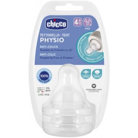Chicco Well Being Θηλή Σιλικόνης Γρήγορη Ροή  4m+  2τμχ