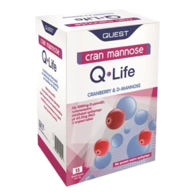 Quest Cran Mannose Q-Life, 15 φακελάκια