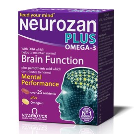 Vitabiotics Neurozan Plus Omega-3 Συμπλήρωμα Διατροφής που Ενισχύει την Εγκεφαλική Λειτουργία 28 tabs + 28 caps