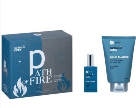 Panthenol Extra Men Promo Path of Fire με Men Blue Flames 3in1 Cleanser Ανδρικό Σαμπουάν - Αφρόλουτρο, 200ml & Blue Flames Eau De Toilette Ανδρικό Άρωμα, 50ml, 1σετ