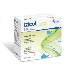 Cross Pharmaceuticals Izicol Junior Μακρογόλη για την Αντιμετώπιση της Παιδικής Δυσκοιλιότητας 20x6gr Φακελλίσκοι