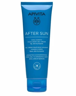 Apivita After Sun Δροσιστική Κρέμα Gel Για Πρόσωπο - Σώμα Με Σύκο, Αλόη και Πρόπολη 100ml