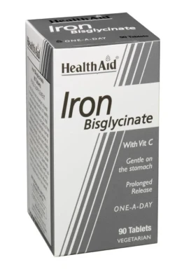 HEALTH AID Health Aid Iron Bisglycinate with Vit C 90tabs