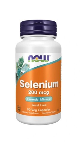 Now Foods Selenium 200mcg Συμπλήρωμα Διατροφής με Σελήνιο, 90 Veg.caps