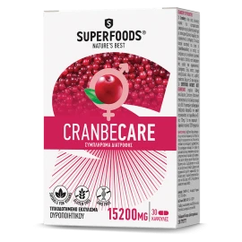 Superfoods Cranbecare 15200mg 30 κάψουλες