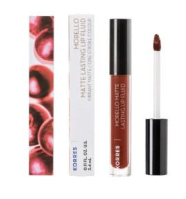 Korres Morello Matte Lasting Lip Fluid Νο.60 Chestnut 3,4ml