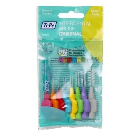 TePe Interdental Brushes Original  Μεσοδόντια Βουρτσάκια Mixed Pack 8τμχ