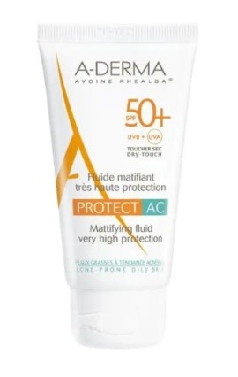 A-Derma Protect AC Fluide Matifiant SPF50+, 5ml