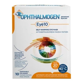 Ophthalmogen Advanced Eyecare Eye10 Self Warming Eye Mask Αυτοθερμαινόμενη Μάσκα Ματιών, 10τεμ