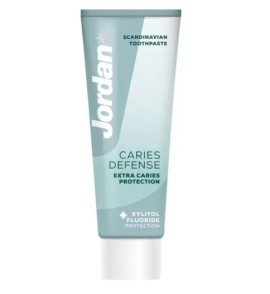 Jordan Caries Defense Protection Toothpaste Οδοντόκρεμα με Φθόριο και Ξυλιτόλη για Μεγαλύτερη Προστασία από την Τερηδόνα 75ml