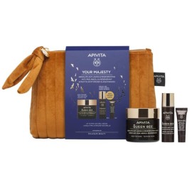 Apivita Set Your Majesty Queen Bee Absolute Anti-Aging & Regenerating Cream Κρέμα Απόλυτης Αντιγήρανσης & Αναγέννησης Πλούσιας Υφής 50ml + Δώρο Absolute Anti-Aging & Regenerating Serum 10ml + Absolute Anti-Aging & Regenerating Eye Cream Μίνι Κρέμα Ματιών