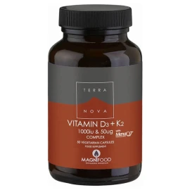 Terranova D3 + K2 1000iu & 50mg 50caps