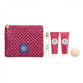 Roger&Gallet Discovery Set Σετ Περιποίησης Σώματος με Gingembre Rouge Μπάρα Σαπουνιού, 50g, Αφρόλουτρο, 50ml, Λοσιόν Σώματος, 50ml, Αρωματικό Νερό, 10ml & Δώρο Νεσεσέρ, 1τεμ, 1σετ