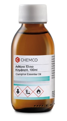 Chemco Camphor Essential Oil 100ml (Αιθέριο Έλαιο Καμφορά)