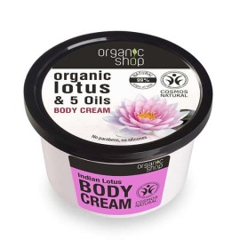 Organic Shop Κρέμα Σώματος Βιολογικός Λωτός & 5 Έλαια , 250ml