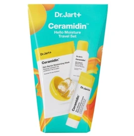 Dr. Jart+ Ceramidin Hello Moisture Travel Set Περιποίησης Προσώπου για Ξηρή Επιδερμίδα με Moisturising Cream 7ml, Toning Serum, 15ml & Skin Barrier Moisturising Mask, 22g, 1 σετ