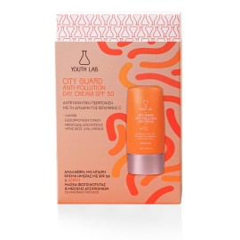 Youth Lab. City Guard Anti-Pollution Day Cream SPF50 40ml & Δώρο Brightening Boom Mask 4 Τεμάχια
